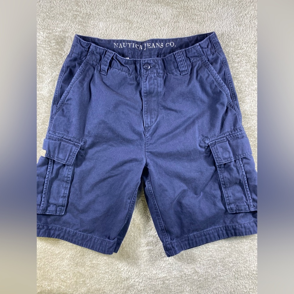 Nautica Jeans Co. Men’s Cargo Shorts Blue Size 33 Used #227